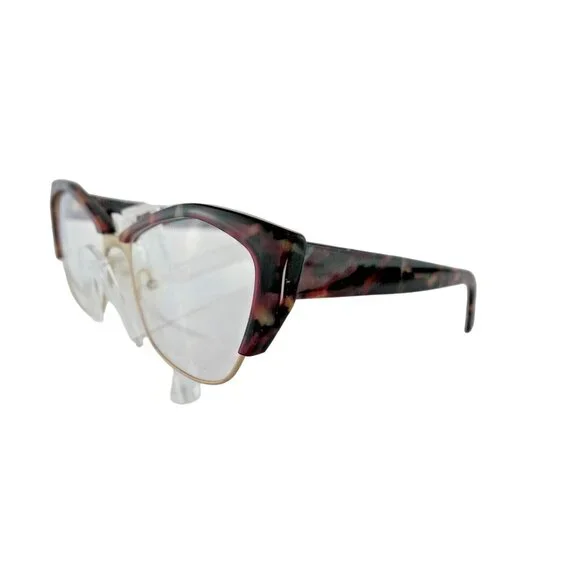 ANDY WOLF 5093 C: E(RED/MULTI MARBLE) 56-17-140 Eyeglass Frames